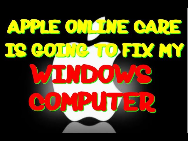 FAKE APPLE ONLINE CARE GOING TO FIX MY WINDOWS COMPUTER