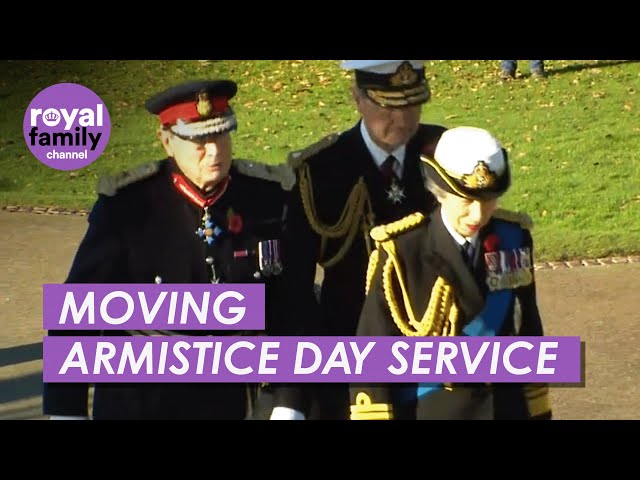 Princess Anne Leads Moving Armistice Day Ceremony at National Memorial Arboretum