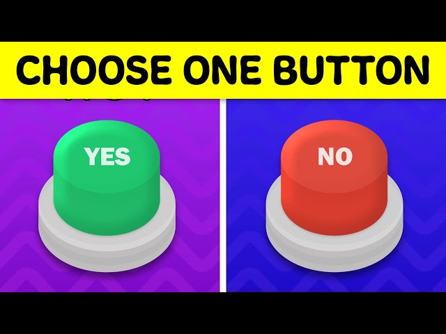 Choose One Button - YES or No Challenge 🟢🔴