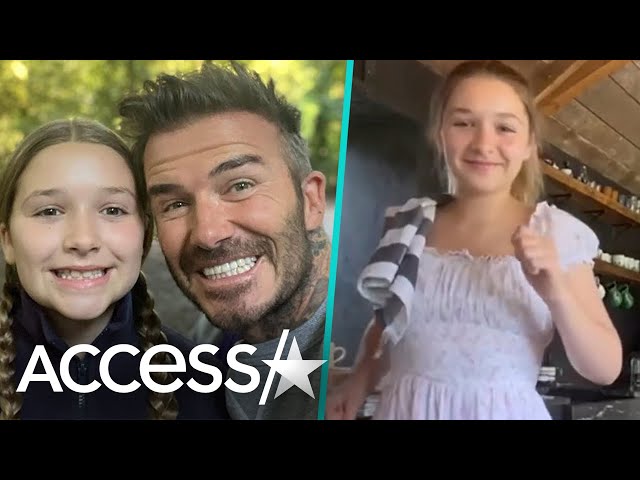 David Beckham's Daughter Harper Shows Off Salsa Dancing Skills