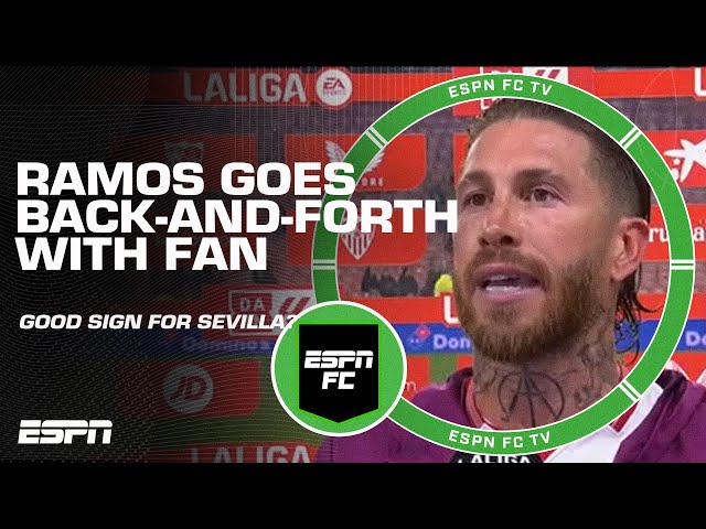 ABSOLUTELY FANTASTIC‼ Sergio Ramos yelling at fan displayed 'sense of pride' - Ale Moreno | ESPN FC