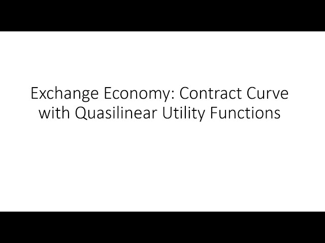 How to Solve for Contract Curve with  Quasilinear Utility Functions