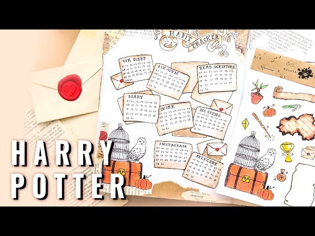 ⚡ HARRY POTTER ⚡ Bullet Journal IDEAS 📔 Plan with me September 2019 || TristArtist