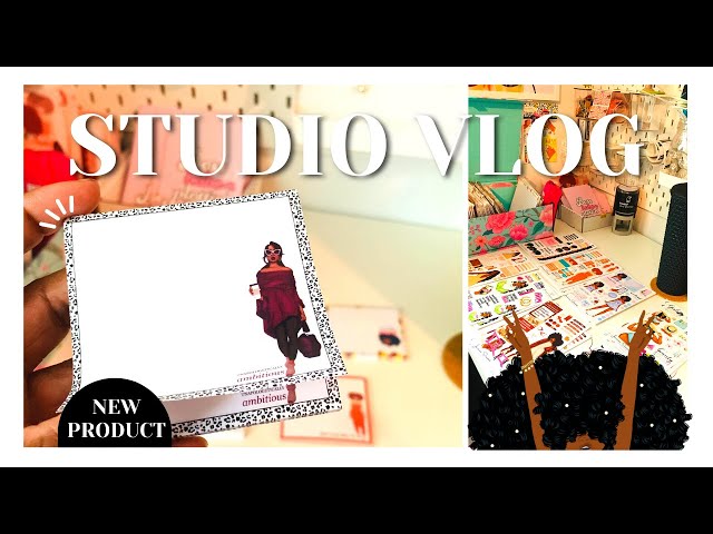 STUDIO VLOG | NEW PRODUCTS TO SHOP, DESIGNED A NEW NOTEBOOK COVER & INVENTORY| TAWANA SIMONE✿