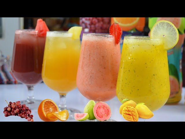 4 REFRESHING FRUIT DRINKS FOR IFTAR by (YES I CAN COOK)