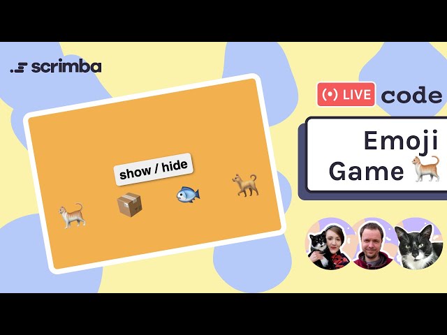 Live-code an emoji game with us | HTML, CSS & JavaScript