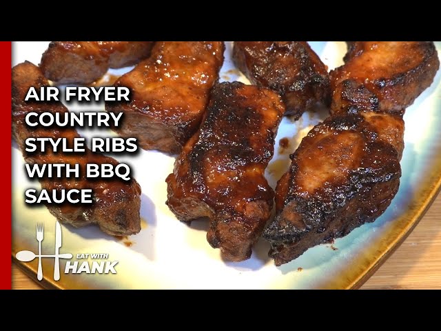 Air Fryer Country Style Ribs with BBQ Sauce