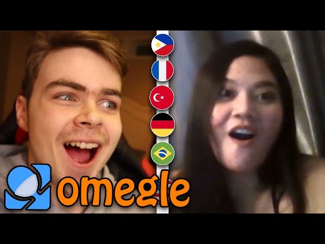 Making Girls Laugh Speaking Different Languages on Omegle!