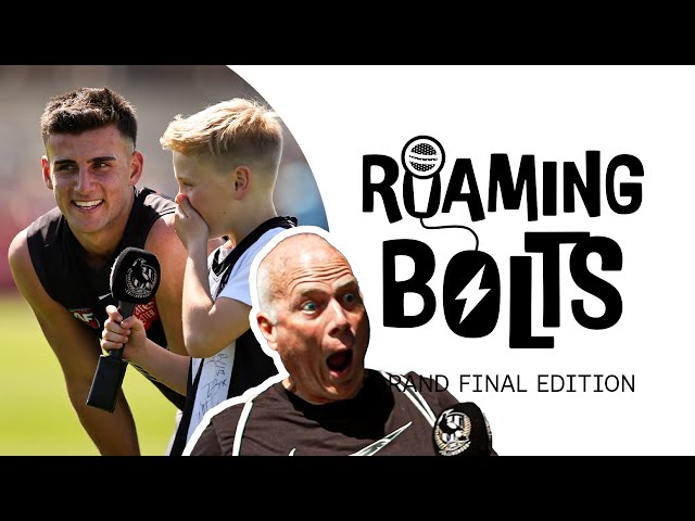 Roaming Bolts takes to Open Training in Grand Final week 🎙️