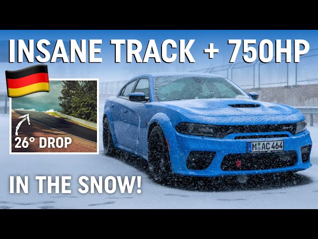 Dodge Charger Hellcat SRT on Track in the SNOW!
