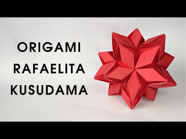 Origami RAFAELITA kusudama by Ekaterina Lukasheva | Paper kusudama