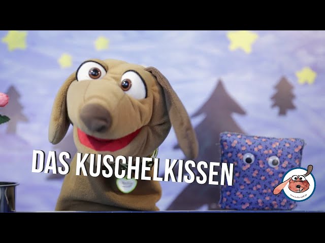 lustiges Puppentheaer für Kinder mit Kollin Kläff und Kuschelkissen