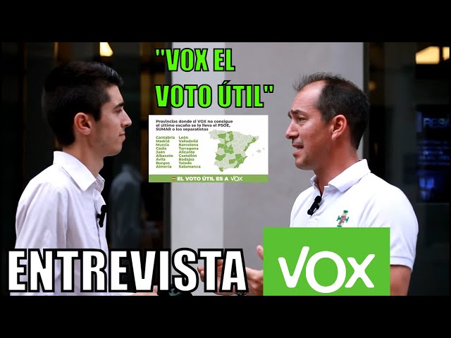 ENTREVISTA CON EL DIPUTADO DE VOX VÍCTOR GONZÁLEZ | ELECCIONES 23 DE JULIO | VOX EL VOTO ÚTIL