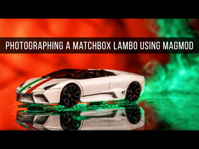 Photographing a Matchbox Lambo Using MagMod