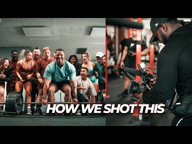 Filming Multi Camera Fitness Commercial For Gymshark