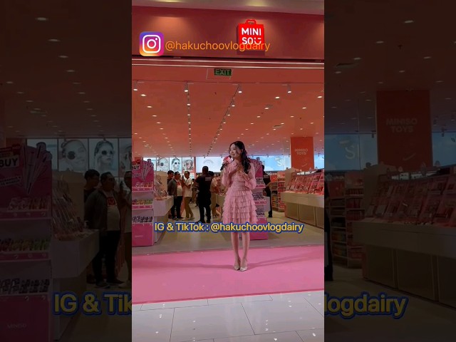Grand Opening Miniso Pink Terbesar Indonesia di Aeon Mall Deltamas dengan Natasha Wilona #shorts