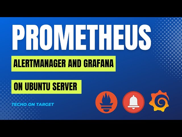 prometheus, grafana and alertmanager and node exporter installation on ubuntu server #monitoring