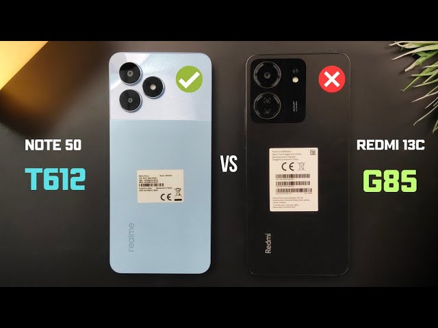 Realme Note 50 vs Xiaomi Redmi 13C | Comparison & Speed Test | G85 vs Tiger T162 | 90Hz vs 90Hz