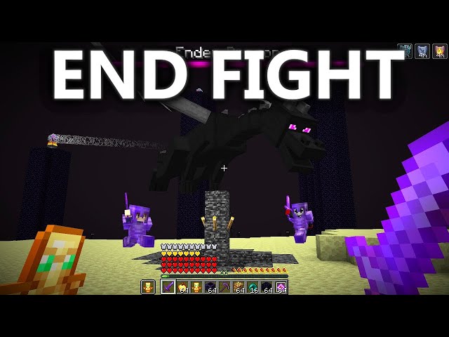 600 Player Minecraft END FIGHT