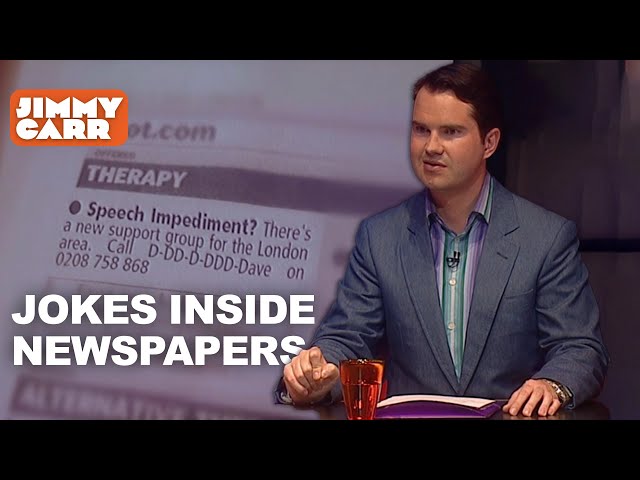 Unlikely Things to See in a Newspaper | Jimmy Carr