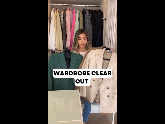 Wardrobe CLEAR OUT + DECLUTTER! #shorts