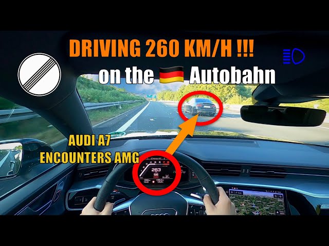 DRIVING 260 KM/H in an AUDI A7 on the GERMAN AUTOBAHN [NO SPEED LIMIT - AUTOBAHN POV - TOP SPEED]