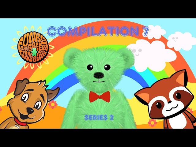 Funky the Green Teddy Bear – Preschool Fun for Everyone! Compilation 7