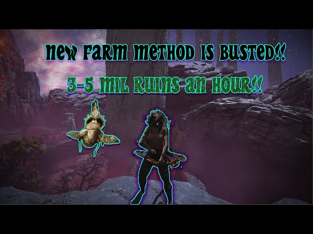 Elden ring PATCH1.03 MY REINVENTED RUIN FARM!! 3-5 MIL A HOUR