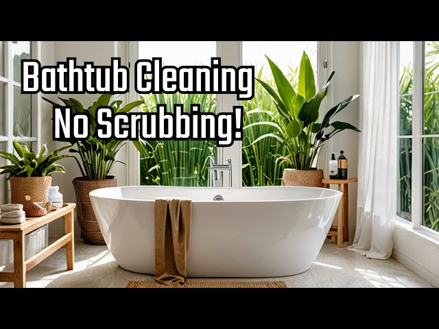 Eco-Friendly Cleaning of Bathtub | Easy Bathroom Tips