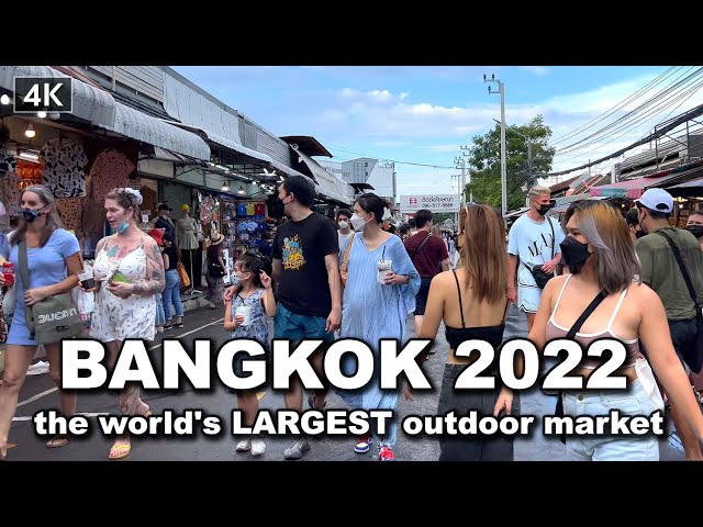 【🇹🇭 4K】Chatuchak Weekend Market Bangkok - WORLDS BIGGEST MARKET Thailand 2022
