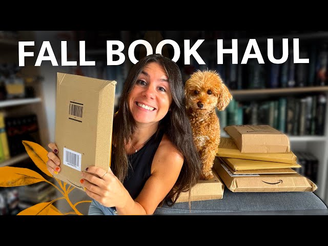 🍁 My BIGGEST book unboxing haul | 15+ new books for this fall 🍂📚