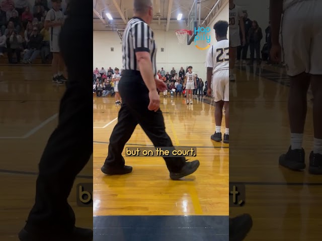 Student with cerebral palsy sends crowd wild on senior night 🏀 #shorts