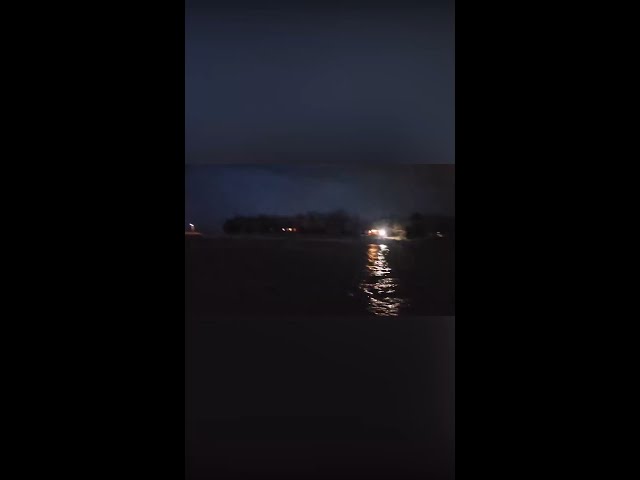 Lightning over Guthrie Lake