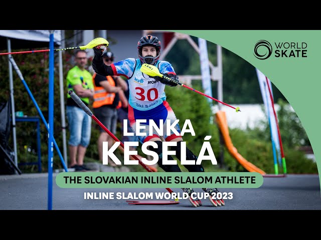 Lenka Keselà, the inline slalom athlete from Slovakia
