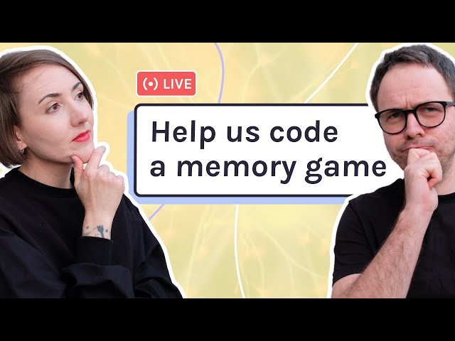 Help us code a memory game | JavaScript, CSS, HTML