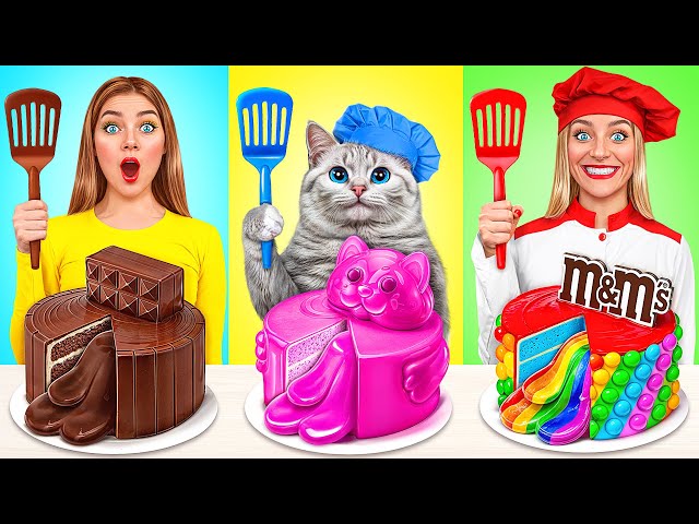 Me vs Grandma Cooking Challenge with Cat | Funny Challenges by Multi DO Smile