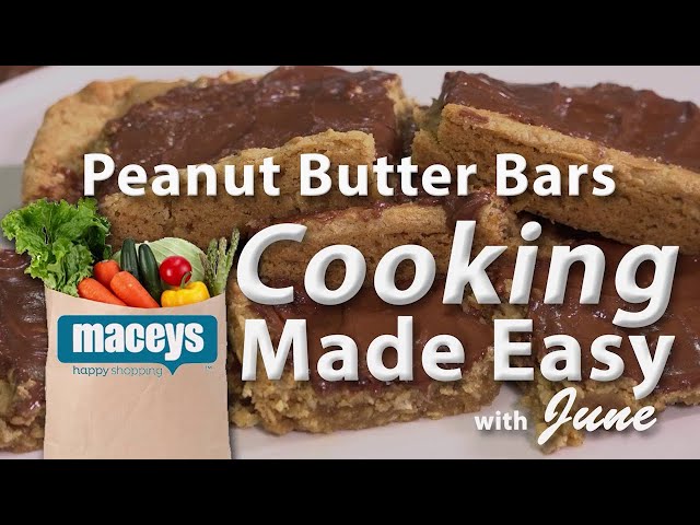 Peanut Butter Bars | Cooking Made Easy with June