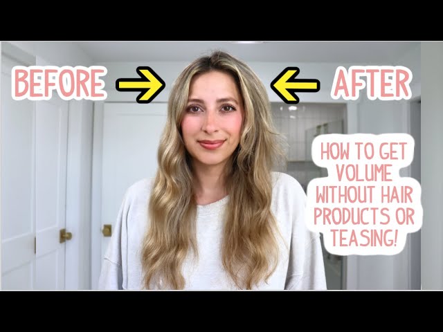 HOW TO GET BIG VOLUMINOUS HAIR WITHOUT HAIR PRODUCTS OR TEASING! Fine Hair | Thick Hair|