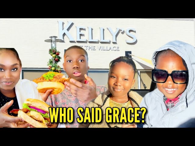 EATING OUT WITH OUR 6 KIDS AFTER CHURCH, GUESS WHO SAID GRACE