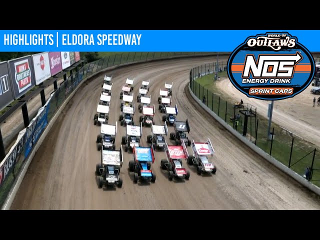World of Outlaws NOS Energy Drink Sprint Cars Eldora Speedway, July 18, 2021 | HIGHLIGHTS