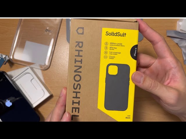 RHINOSHIELD SolidSuit Black for iPhone 15 6.1”