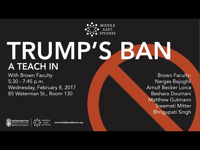 Trump's Ban: A Teach-In