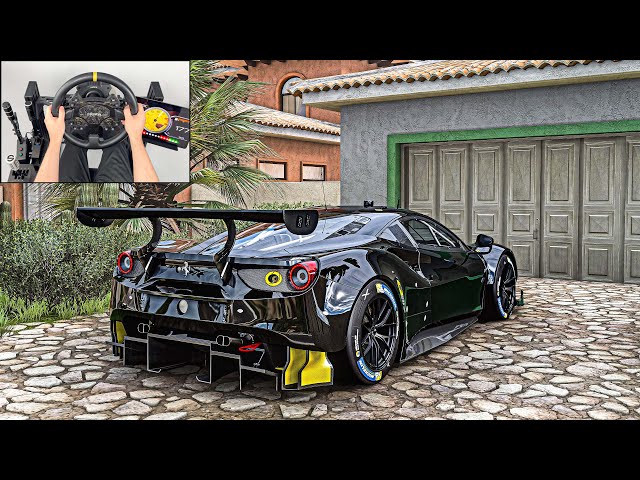 Ferrari 488 GTE | Forza Horizon 5 | Steering Wheel Gameplay