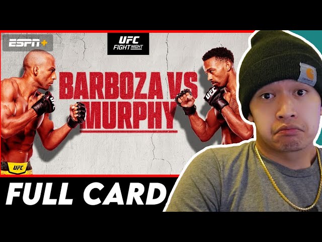 UFC Edson Barboza vs Lerone Murphy Full Event Predictions | ITP MMA Predictions