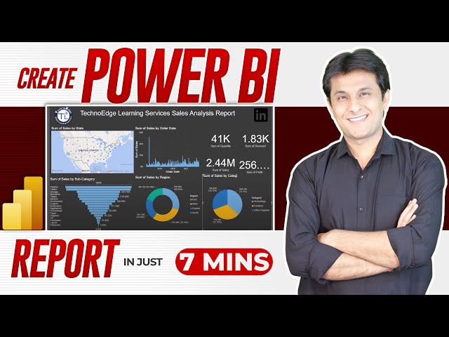 How to create Power BI Dashboard (Report) in 7 Minutes in Power BI Desktop | @PavanLalwani