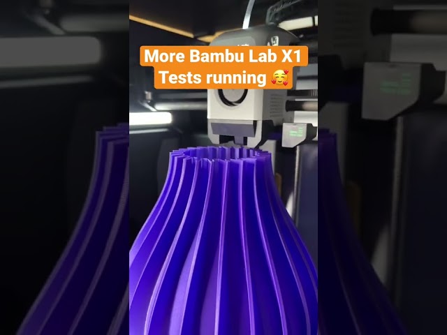 Vase mode tests on the Bambu Lab X1 🥰
