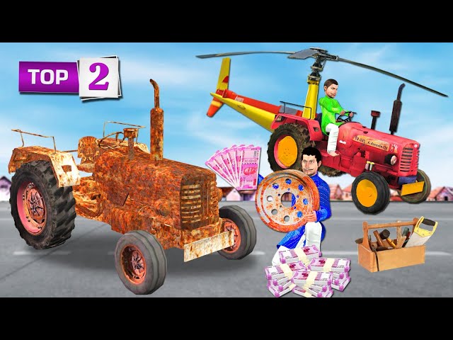 Magical Tractor Restoration Hindi Stories Collection Flying Tractor Helicopter Bedtime Moral Stories