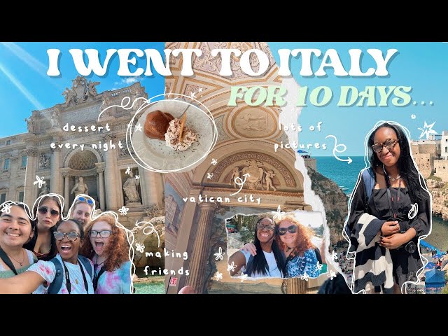 a love letter to italy 🐚 four different cities, pasta everyday, + beach day!