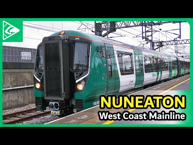 WET & WINDY Trains at Nuneaton (WCML) 23/01/2024