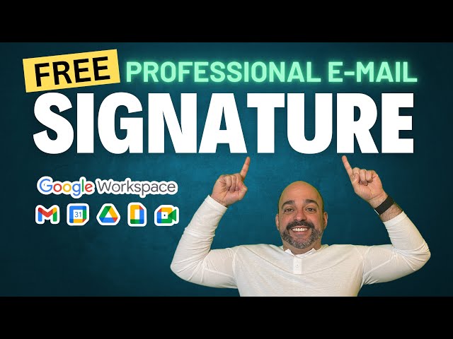📧Create A Professional E-Mail Signature FOR FREE!😎